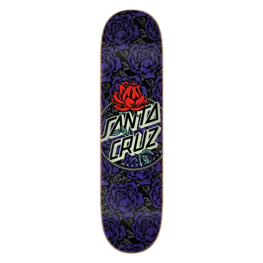 Santa Cruz Rosette Ringed Dot 7 Ply Birch Skateboard Deck - 8.0"