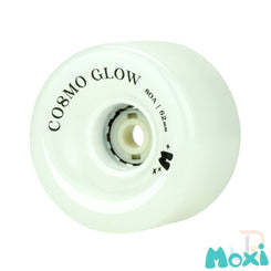 Moxi Cosmo Glow Wheels (4) - White Rain Glow - 62 / 32mm 80A