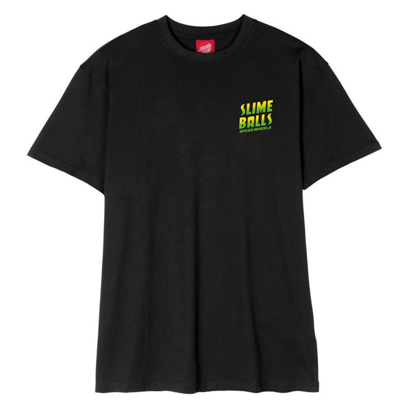 Santa Cruz T-Shirt Slime Wave T-Shirt - Black - Skatewarehouse.co.uk