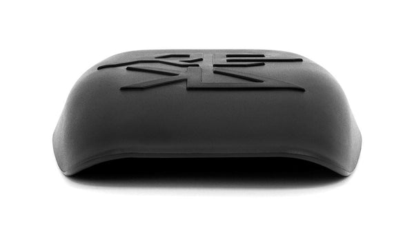 REKD Patrol Skateboard Knee Pads - Replacement Caps - Black/White - Skatewarehouse.co.uk