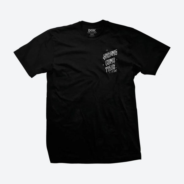 DGK Dreams Come True Tee Black - Skatewarehouse.co.uk