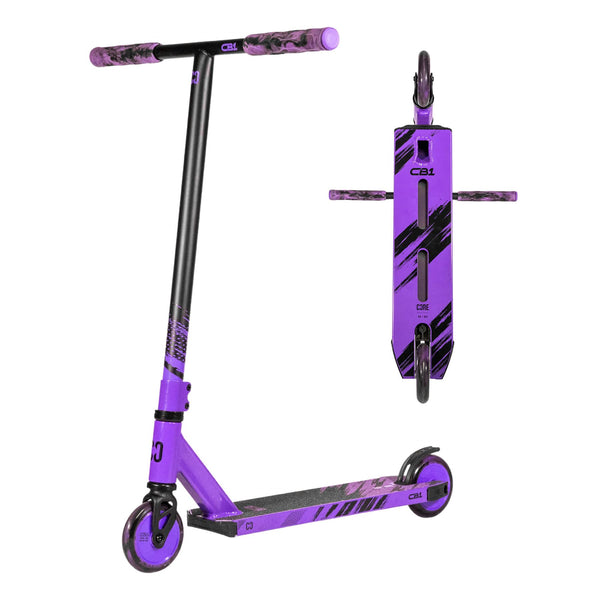 CORE CB1 Complete Scooter - Black / Purple