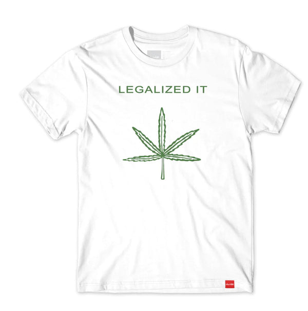 Chocolate Legalized It Tee White - Skatewarehouse.co.uk