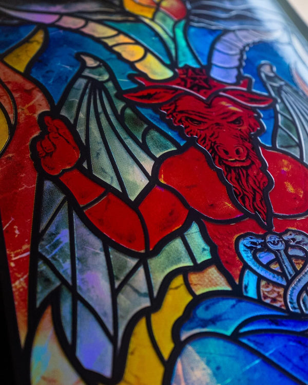 Zero Skateboard Stained Glass Dane Burman Skateboard Deck - 8.625