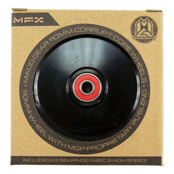 Madd Gear Mfx Corrupt 110Mm Wheels (2) - Black / Black - Skatewarehouse.co.uk