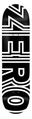 Zero Skateboard Bold Black White Skateboard Deck - 8.375" - Skatewarehouse.co.uk