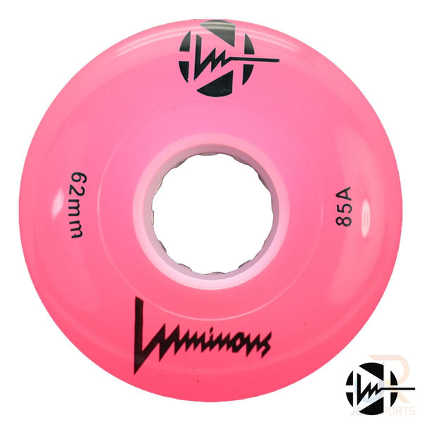 Luminous LED Quad Wheel - Pink - 62mm / 85a (Unit)