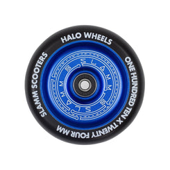 Slamm Scooter 110mm Halo Deep Dish Scooter Wheels - Blue - Skatewarehouse.co.uk