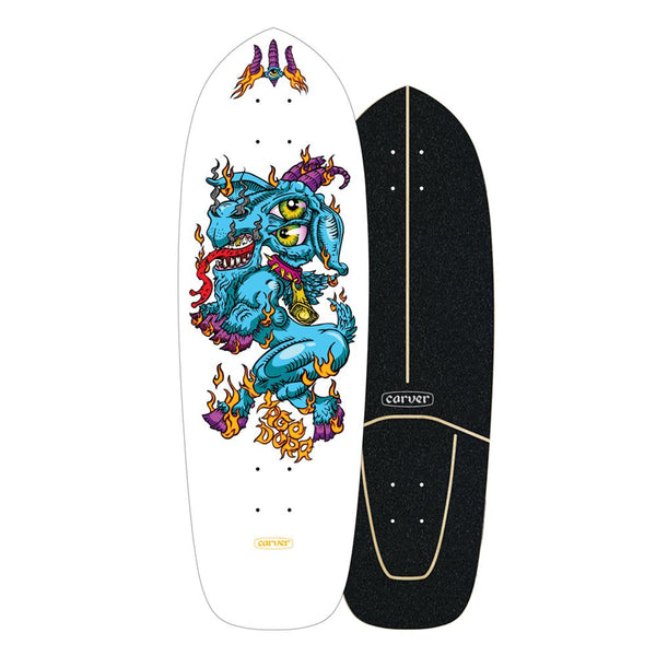 Carver Yago Dora Fire Goat Surfskate Cruiser Skateboard DECK ONLY - 9.75
