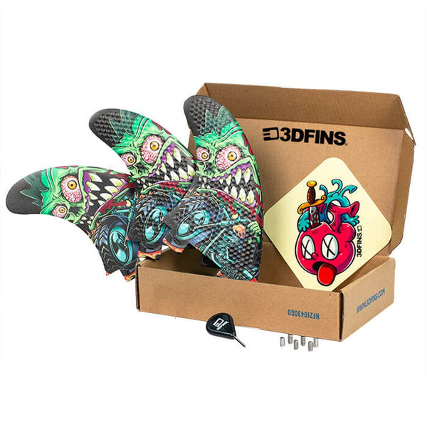 3D Fins - All Rounder Thruster - Medium - Rider (FCS1 / FCS2 / Futures)