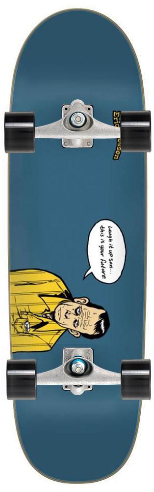 Santa Cruz Shaped Dressen Laugh It Up x Carver Custom Surf Skate Skateboard CX - 9.25