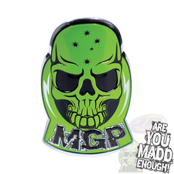 Madd Gear Madd Alloy Headtube Decal - Green - Skatewarehouse.co.uk