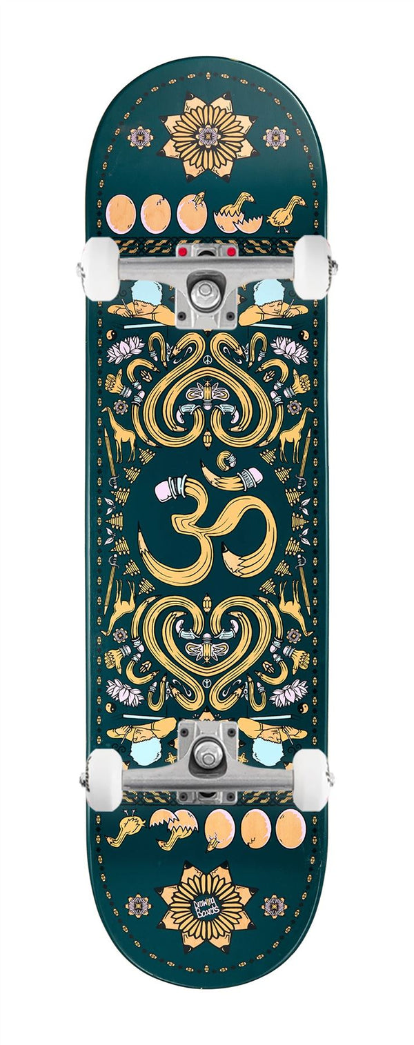 Drawing Boards Positive Patterns Series - OM x Venom Custom Complete Skateboard - 8.1