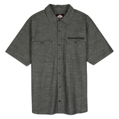 Independent S/S Shirt Groundwork - Black Chambray - Skatewarehouse.co.uk