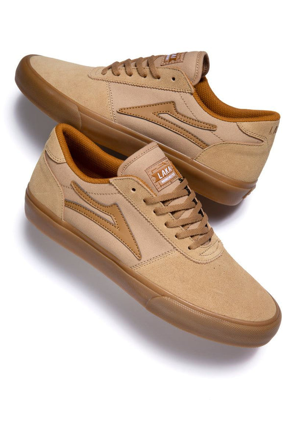 Lakai Manchester Skate Shoes - Tan / Gum - Skatewarehouse.co.uk