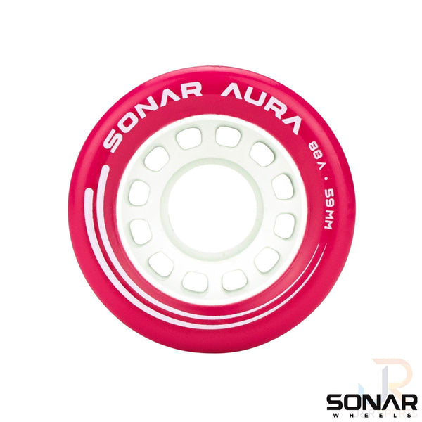 Sonar (4) Aura - Fuchsia / 88a Skateboard Wheels - 59mm