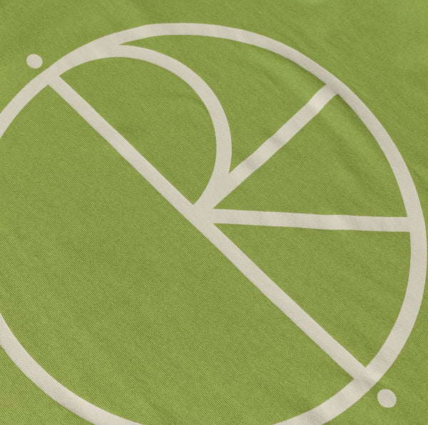 Polar Skate Co Contrast Tee I Stroke Logo (Peridot) - S
