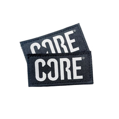 CORE Velcro Knee Pad Tags (Pair) - Black