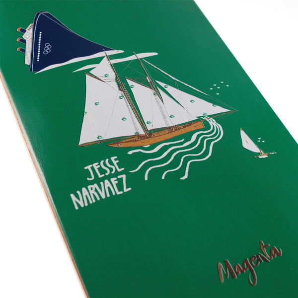 Magenta Jesse Narvaez Nautic Series Skateboard Deck - 7.875