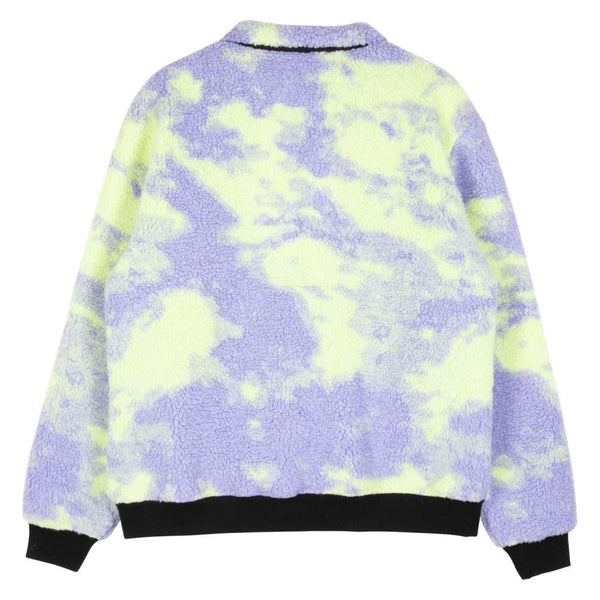 Santa Cruz Womens Jacket Astra Sherpa Fleece - Purple / Yellow Tie Dye - Skatewarehouse.co.uk