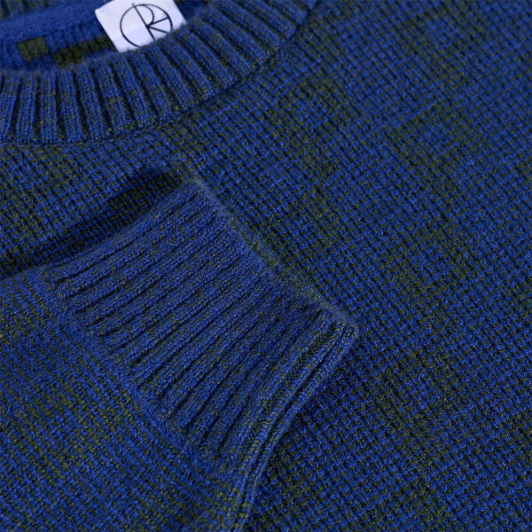 Polar Skate Co George Sweater | P Pattern (Blue / Green) - 1
