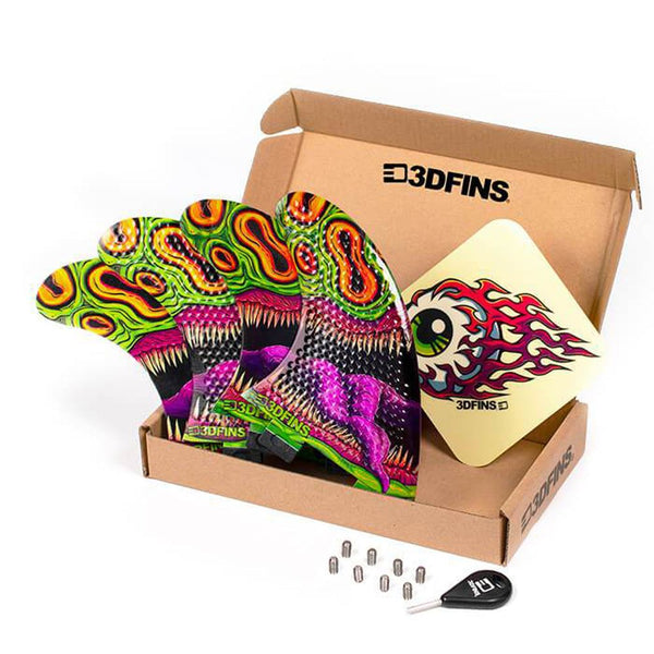 3D Fins - All Rounder Quad - Medium - Mouthy (FCS1 / Futures)