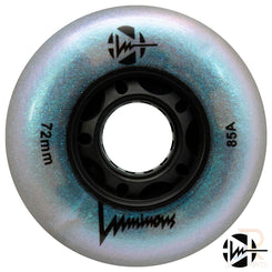 Luminous Led Inline Wheel (Set of 4 Wheels) - Black Pearl - 72Mm/85A - Skatewarehouse.co.uk