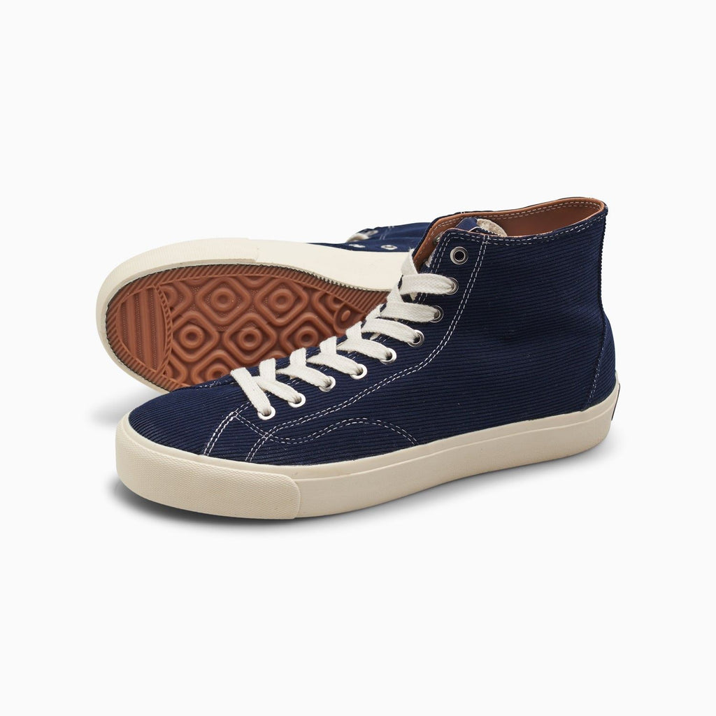 VM003 HI Cord (DK Navy / White) Shoes - UK 10