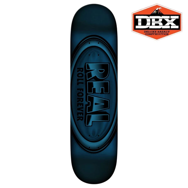Real Dbx Oval Blue Foil Skateboard Deck - 8.5