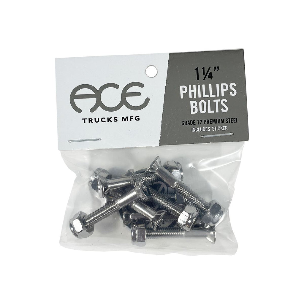 Ace Trucks Bolts - Phillips - 1 / 4" - Silver