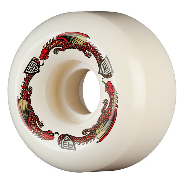 Powell-Peralta Dragon Formula • 56mm x 36mm • 93A • V6 • Off White / Red Skateboard Wheels