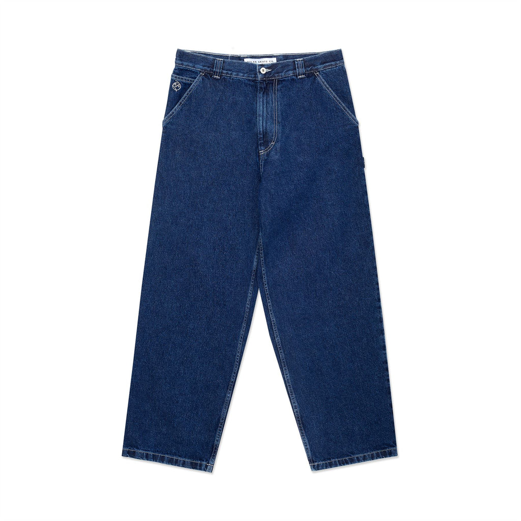 Polar Skate Co Big Boy Work Pants (Dark Blue w / White Stitching)
