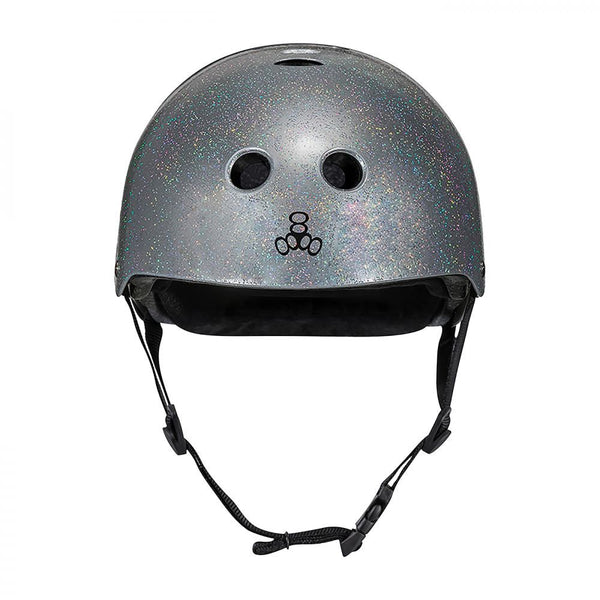 Triple Eight Helmet Deep Cover - Silver Glitter