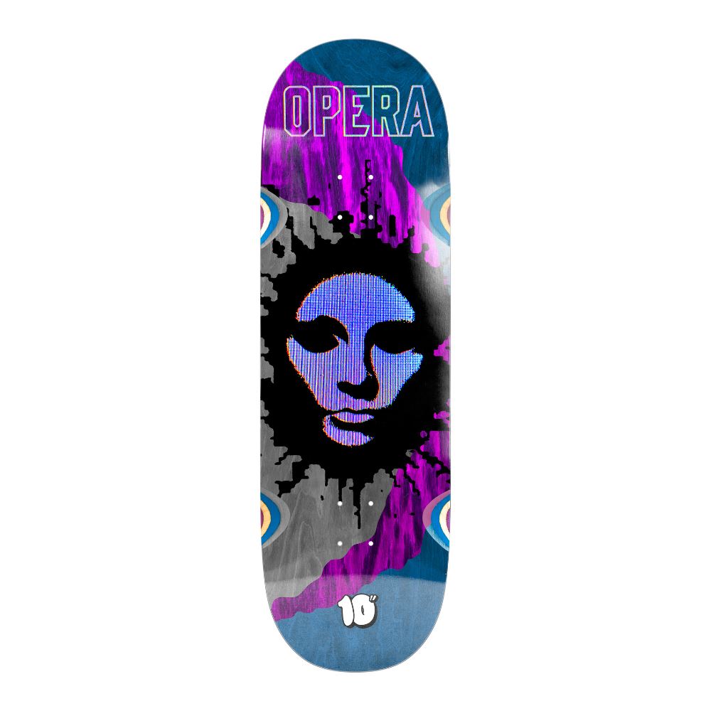 Opera Fatties RGB Mask Ex7 Purple / Blue Skateboard Deck - 10.0"