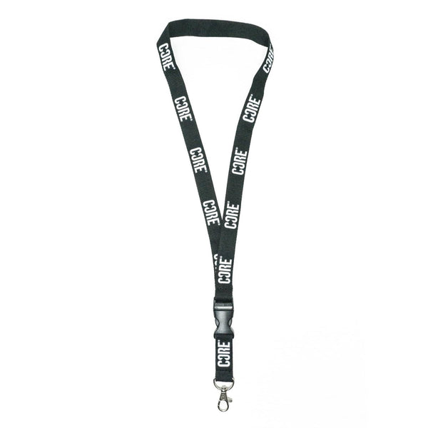 CORE Lanyard Keychain - Black / White