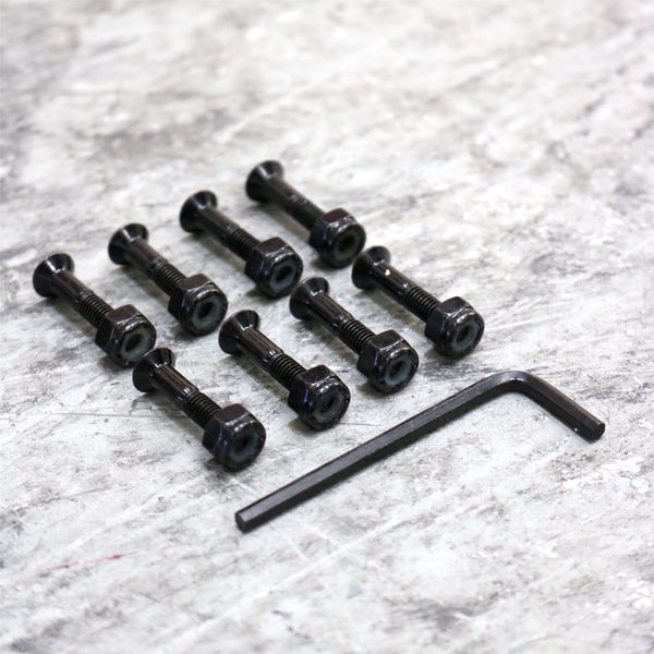 Picture White / Black Undercarriage Kit - 51mm Skateboard Trucks (Pair)