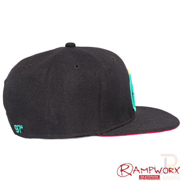 Rampworx Snapbacks LE 97.8 - Black / Rasta / Black
