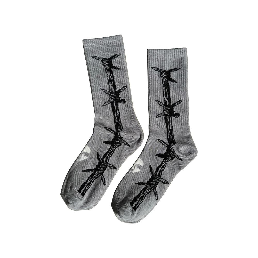 Opera Barbwire Socks Grey One Size