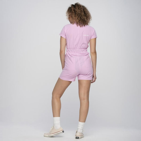 Santa Cruz Womens Pant Strip Cargo Playsuit - Orchid - Skatewarehouse.co.uk