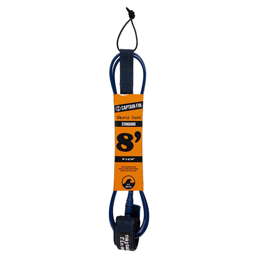Captain Fin Co - Shred Cord - 8' Standard - Navy Surf Accessory