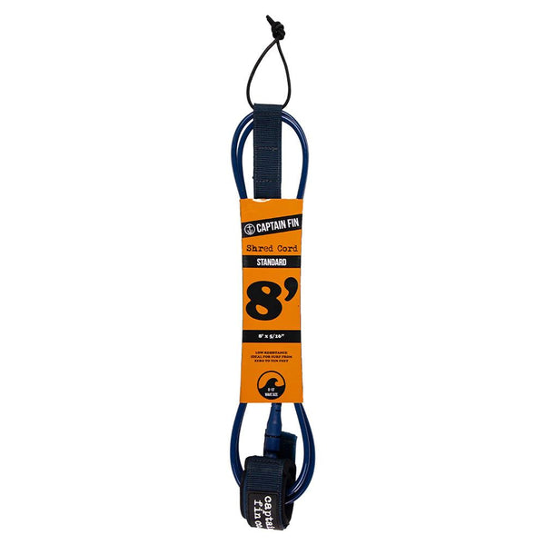 Captain Fin Co - Shred Cord - 8' Standard - Navy Surf Accessory