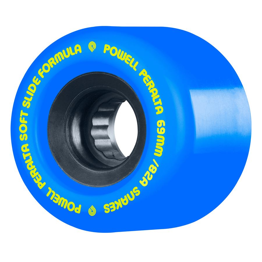 Powell-Peralta Soft Slide Formula Snakes 69mm x 48mm 82A Blue Skateboard Wheels