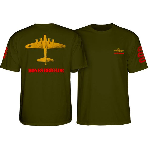 BONES BRIGADE™ OG Bomber • Tee • Military Green