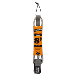 Captain Fin Co - Shred Cord - 8' Standard - Grey Surf Accessory