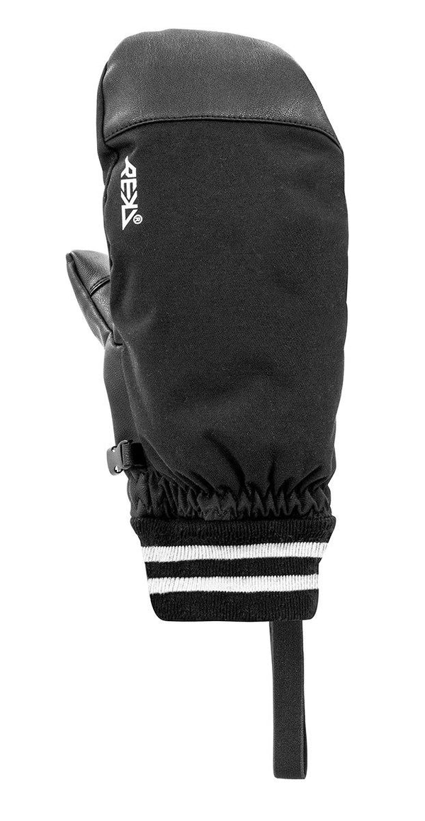 REKD Icon Under Cuff Snow Snowboard Ski Mitts - Black - Skatewarehouse.co.uk