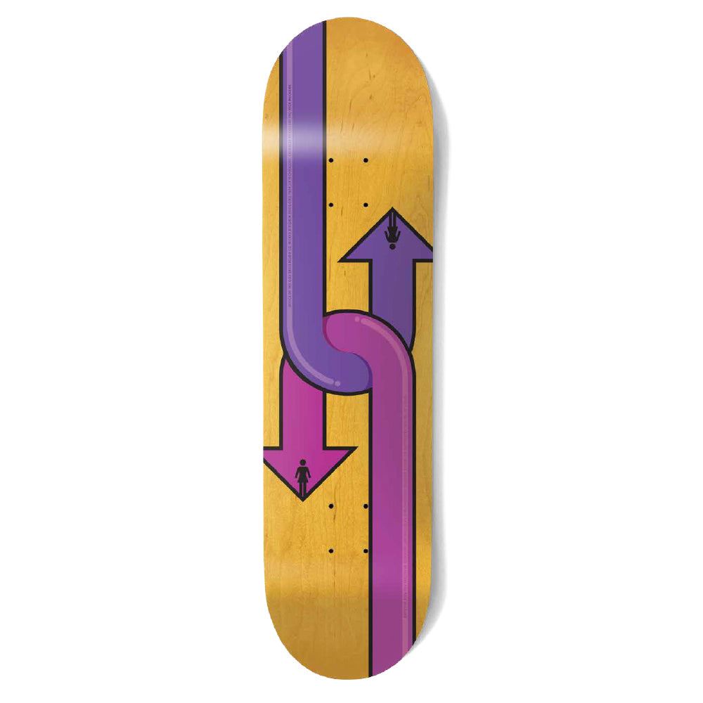 Girl Dual Directional Rick McCrank Twin Skateboard Deck - 8.5"
