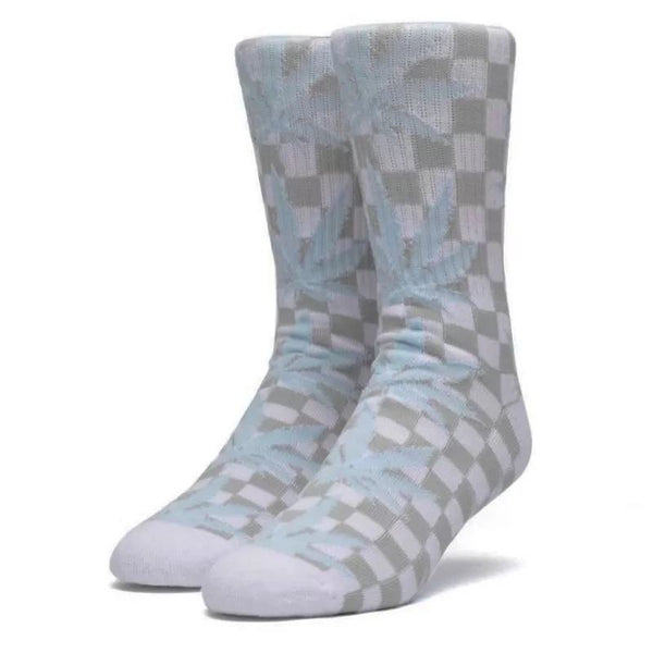 HUF Checkered Plantlife Sock (White) - One Size