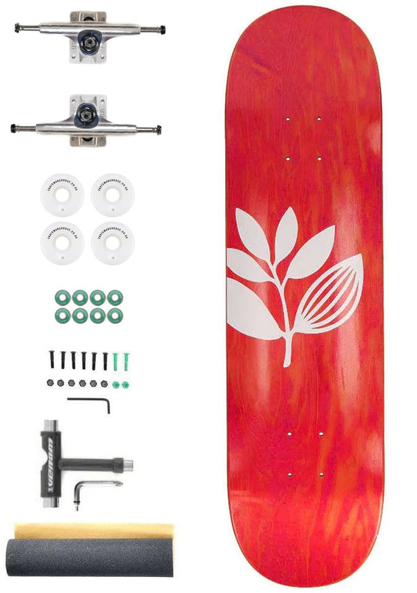 Magenta Big Plant Team Board Custom Complete Pro Skateboard Kit - 8.25