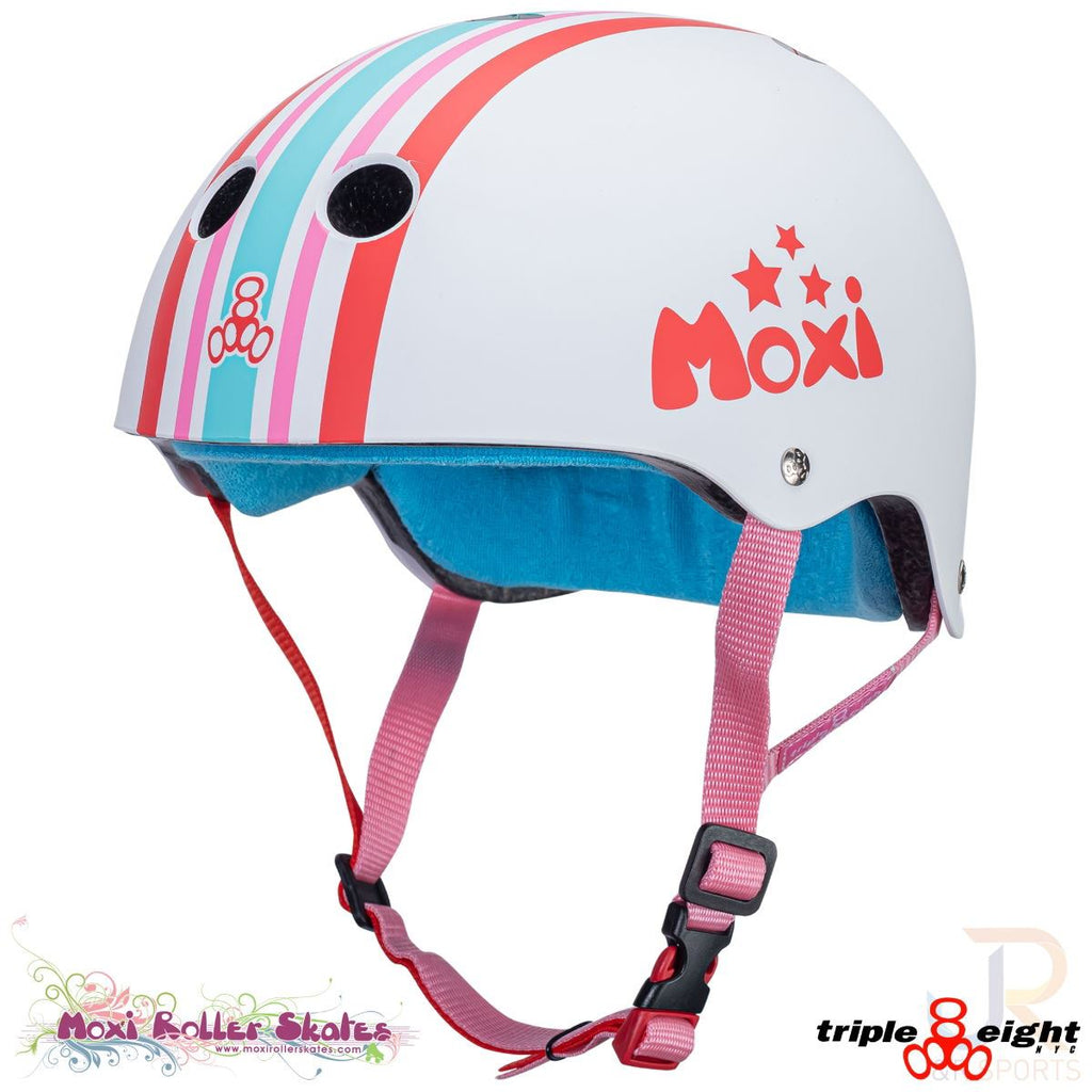 Triple 8 Cert SweatSaver Helmet - Moxi Stripey - Small / Medium