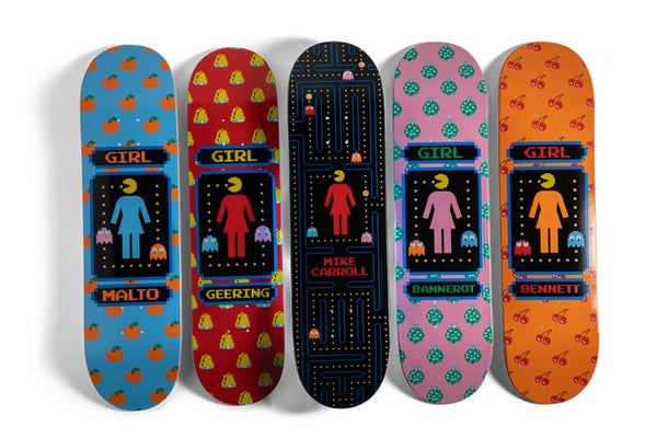 Girl Skateboard Pac-Man Sean Malto Skateboard Deck - 8.25